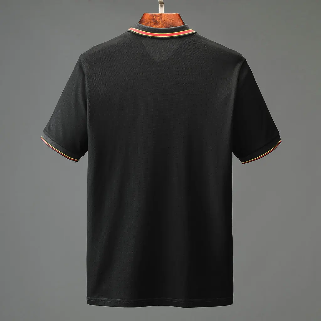

Special cloth Brand Quality Cotton Shirt Men Solid Slim Fit Short Sleeve Polos Men Fashion Embroidery Men's Polo XXXL