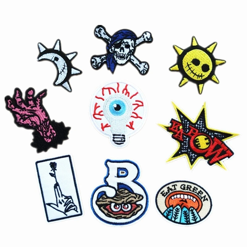 Наклейки для шитья со скелетом наклейки утюга детские тканевые сделай сам значки