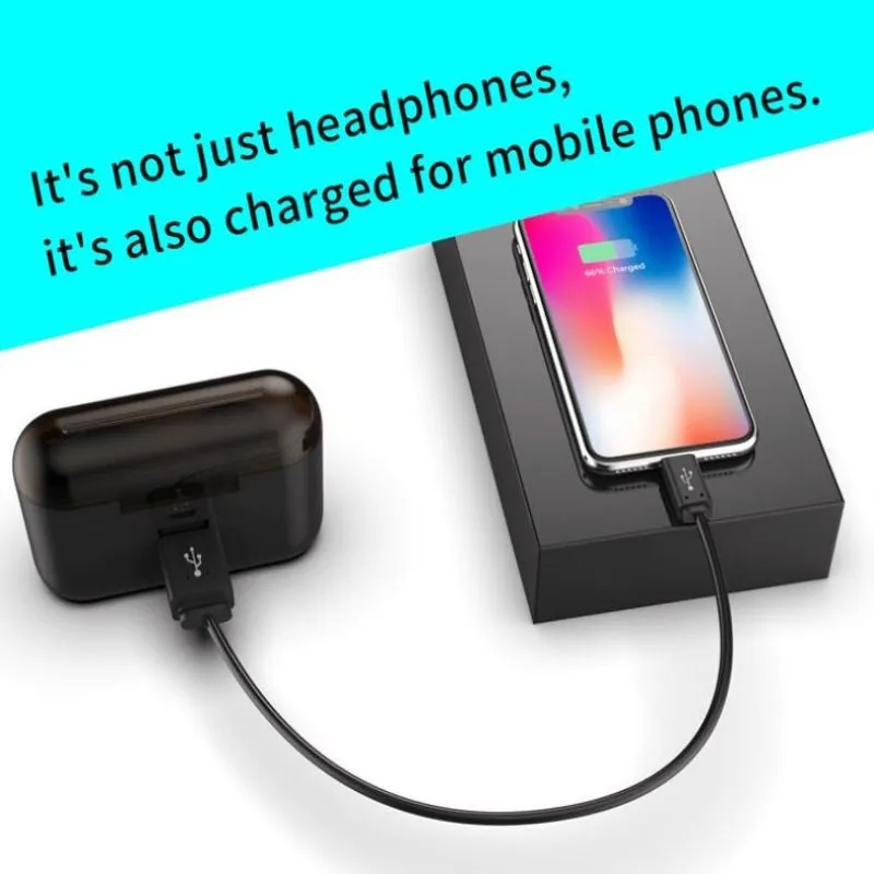 TWS гарнитура Ture беспроводные наушники HBQ Q32 Bluetooth 5 0 с микрофоном 1500 мА/ч