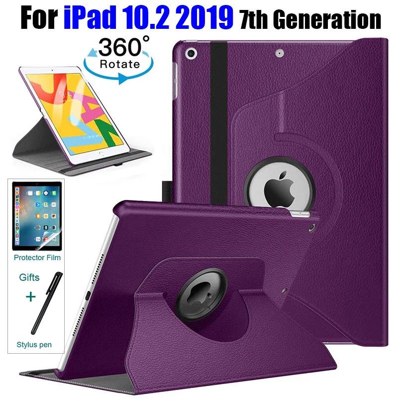 Чехол из искусственной кожи для Ipad 7 го поколения 2019 чехол с поворотом на 360