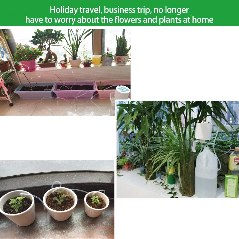 

10 Head Potted Plant Automatic Watering Device Office Balcony Garden Plant Pot On Business Trip Smart Watering Drip Irrigation