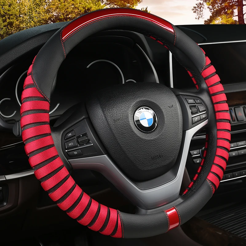 Полностью покрывающий чехол из экокожи для автомобильного руля bmw e46 e90 e91 e92 e93 f30 f31