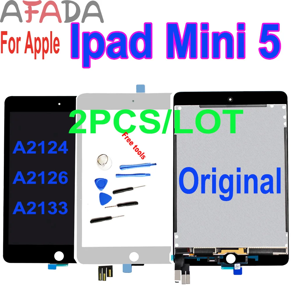 

2pcs/lot For ipad mini 5 Lcd Screen For iPad Mini 5 A2133 2124 2126 LCD Display Touch Screen Assembly Touch Screen Digitizer