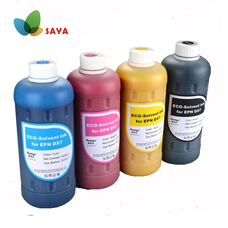 

500mlx4pcs Eco-Solvent Ink for Epson Stylus Pro7450 9450 Printer 4 Colors Black Cyan Magenta Yellow