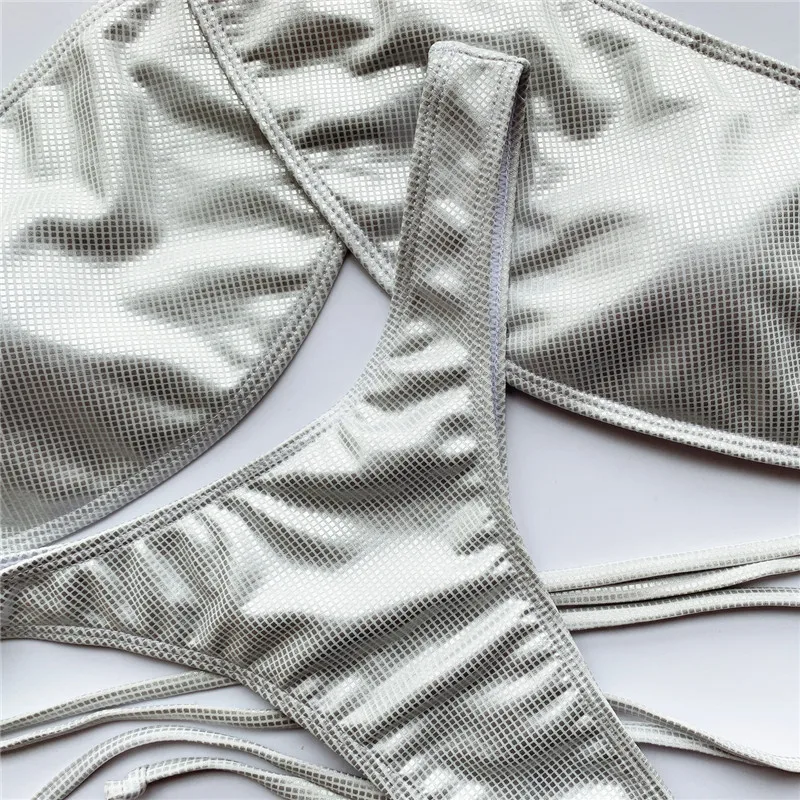 

Gxcmhbwj Solid Color Hanging Neck Cross Straps Women Summer Beachwear Sexy Low Waist Bikini Set Female Brazil Bathing Suit Bra