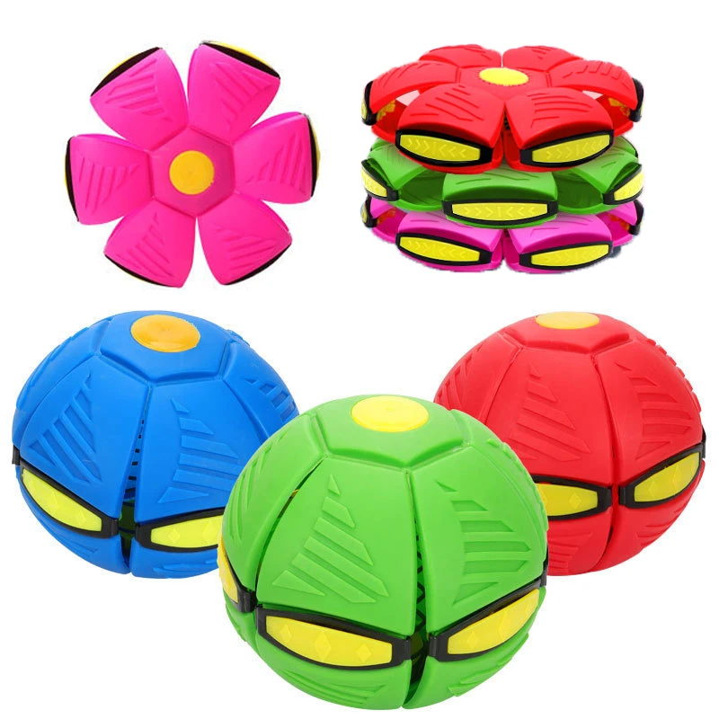 Flying Ufo Flat Throw Disc Spinner Ball Fancy Soft Novelty Toy Kid Outdoor Garden Beach Basketball Game Children's Sports Balls