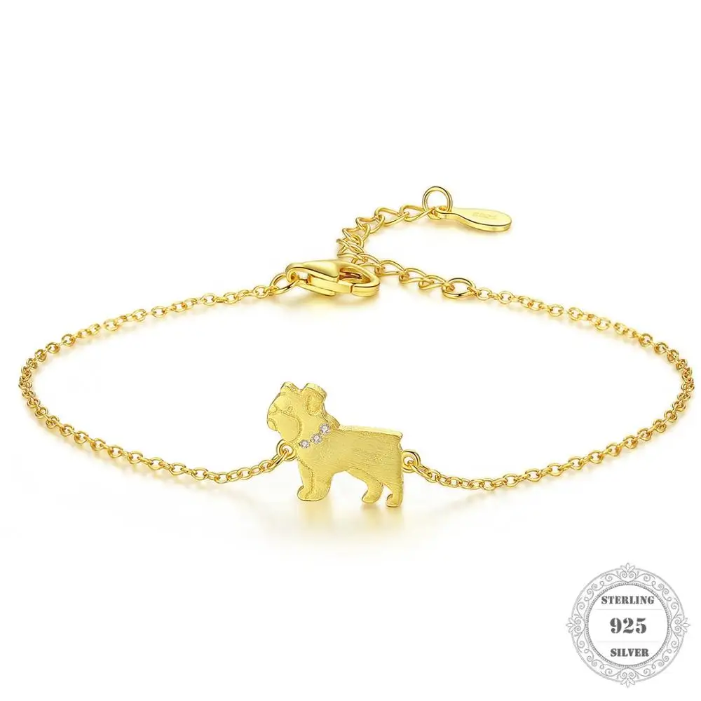 Женский браслет из серебра 925 пробы с цепочкой звеньев Hemiston Sharpei | Украшения и