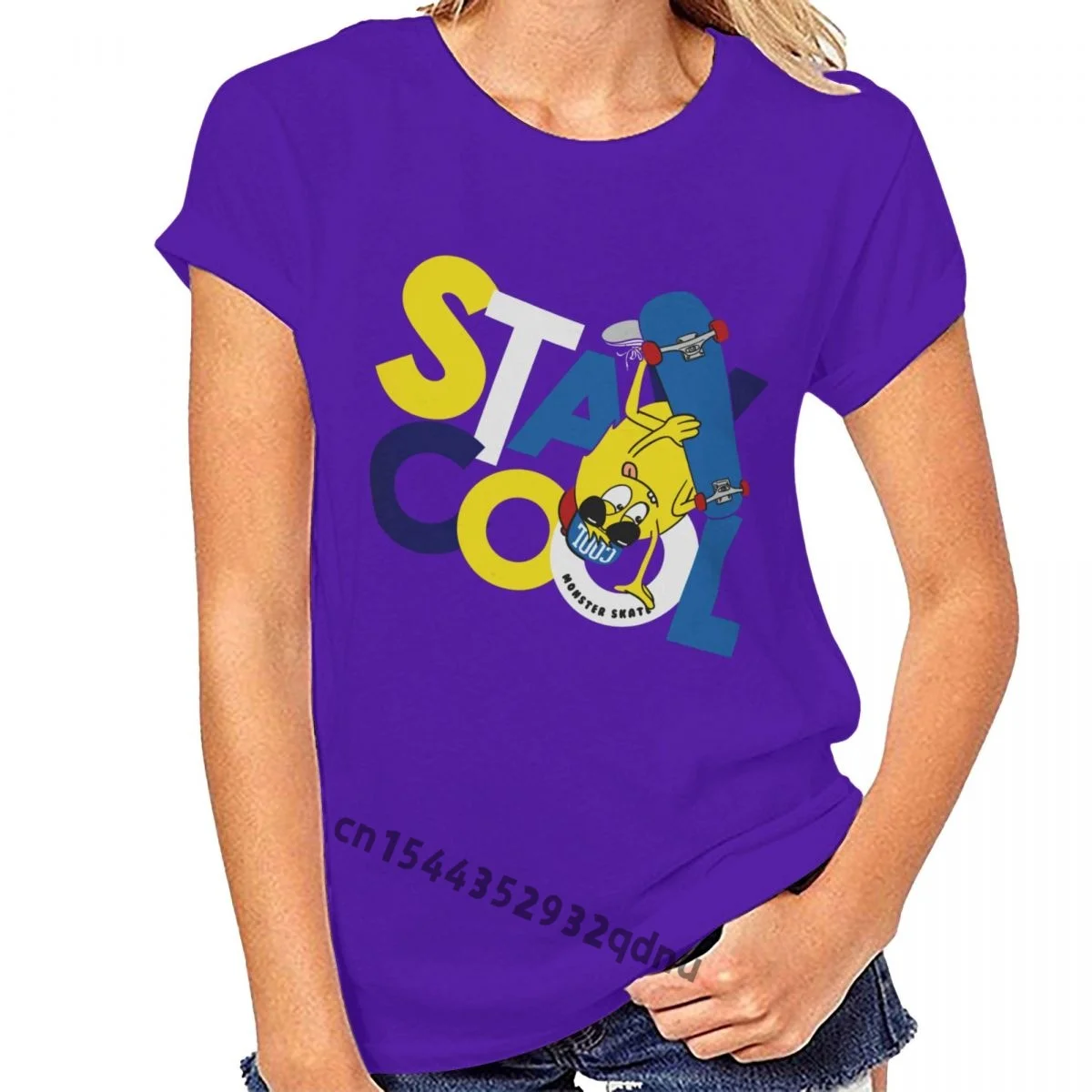 

Cute Monster Skateboarding Stay Cool T-Shirtharajuku Streetwear Shirt Menled Zeppelin Kate Bush Billy Joel S-6Xl