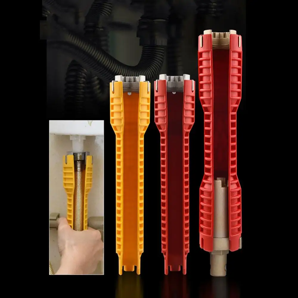 Монтажный ключ для водопроводной трубы гаечный сверхдлинный инструмент ванной