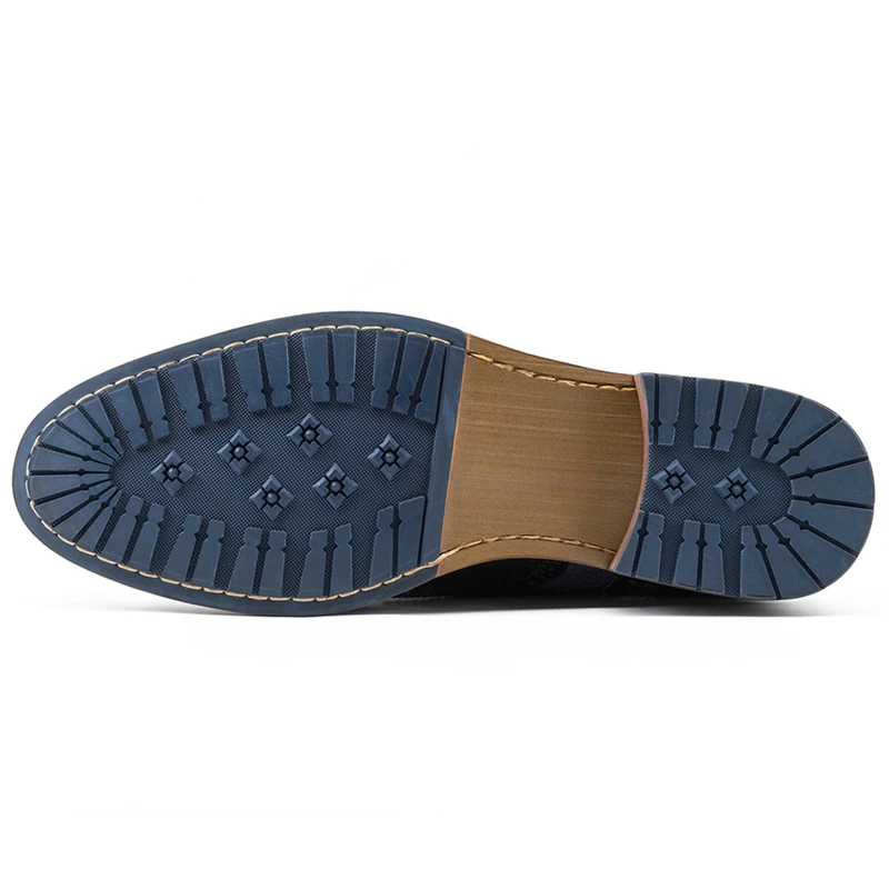 

New Arrival Genuine Leather Formal Dress Wingtip Brogues Shoes Round Toe Derby Men's Wedding Party Oxfords For Male SG246