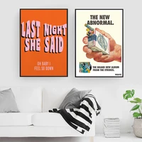 the strokes concert art posters and prints indie music band lyrics canvas painting nordic modern picture home decor living room