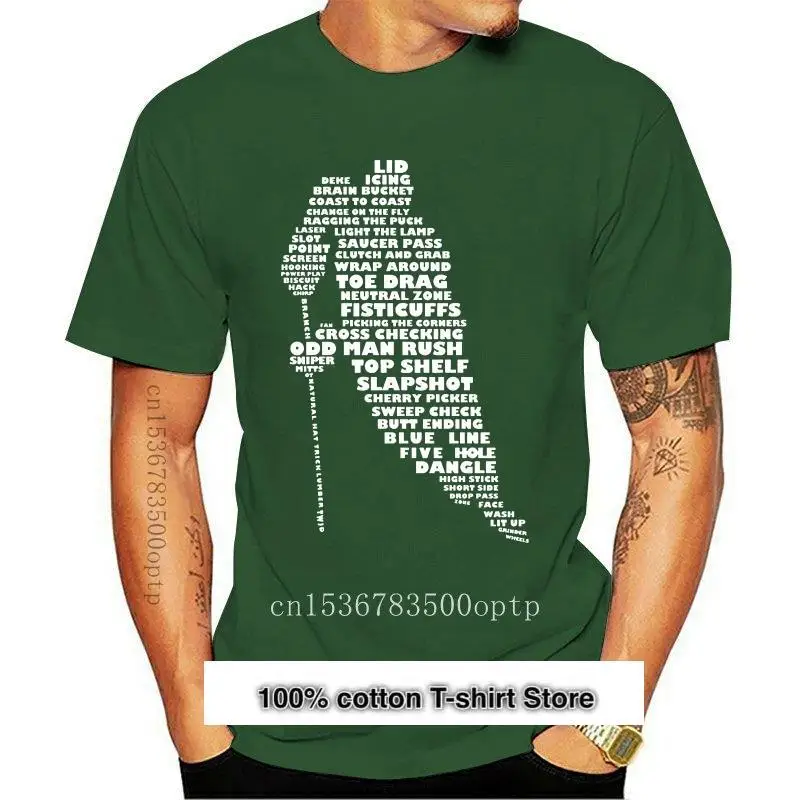 

Хоккейная Футболка с принтом каллиграммы для мужчин, хлопковая неформальная летняя футболка, низкая цена, мода 2021