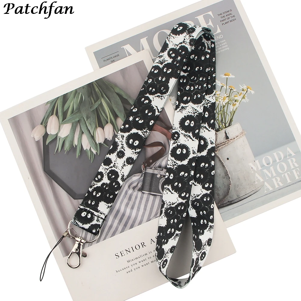 20 шт./лот AD487 Patchfan шнурок с изображениями из мультфильмов брелки для ключей значок