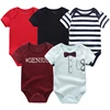 2023 Baby Rompers 5-pack infantil Jumpsuit Boy&girls clothes Summer High quality Striped newborn ropa bebe Clothing Costume 3