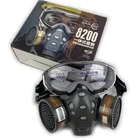Пылезащитная защитная маска для газов с фильтром, канистра, защитная маска для окрашивания спреем, респиратор от пестицидов полумаска для лица