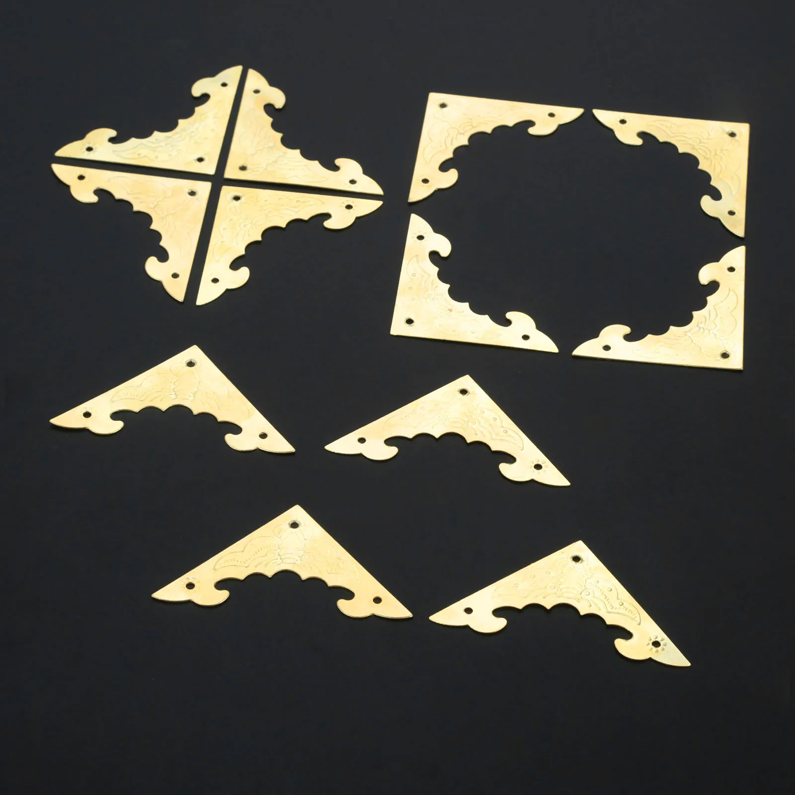 12 шт. античная латунь края угловойой протектор бампера Деревянный чехол мебель