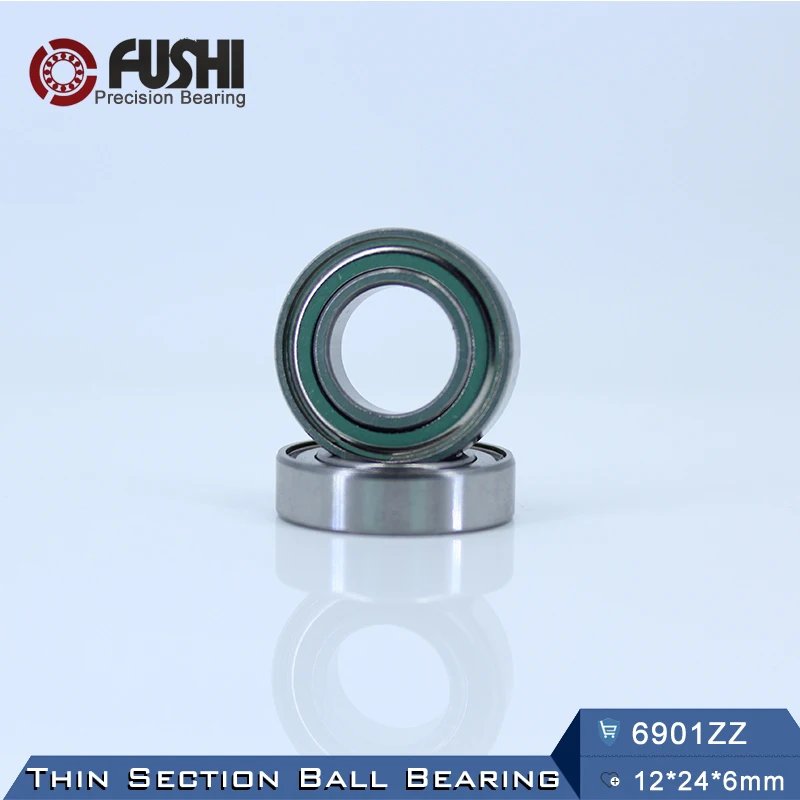 6901ZZ подшипник ABEC-5 (10 шт.) 12*24*6 мм метрический тонкий раздел 6901Z шарикоподшипники 6901