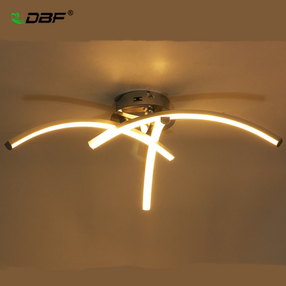 Современный изогнутый дизайнерский круглый потолочный светильник [DBF] 18 Вт