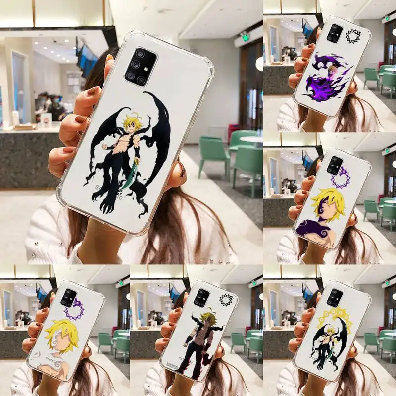 

anime seven deadly sins Phone Case Transparent For Samsung A51 A50 A71 A70 A81 M60S Note S21 S 20 10 9 8 11 E Plus Ultra