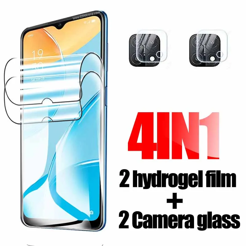 

Гидрогелевая пленка 4 в 1 для Oppo A15 A15s A 15 15 s A15 S 15a HD, мягкая защитная пленка для переднего экрана, пленка для камеры, стекло для Note для Opo A15 6,52"