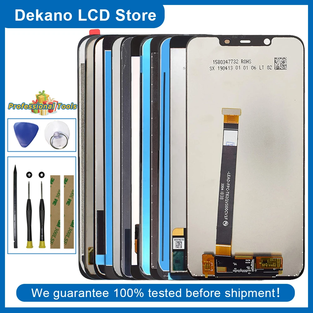 

Tested LCD Display For Nokia 1.3/ 2.2/ 2.3/ 3.1/ 3.4/ 5.3/ 6 N6/ 6.1 Plus/ 6.1 / 7.1 Touch Screen Digitizer Assembly +Tools