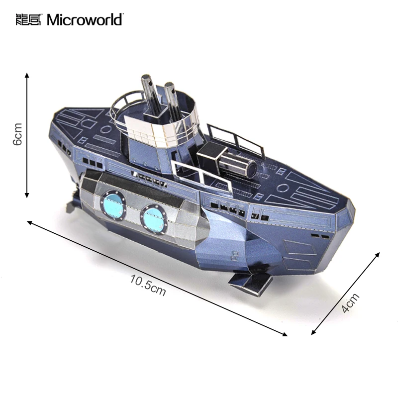 MMZ модель Microworld 3D металлическая головоломка подводной лодки DIY лазерная резка