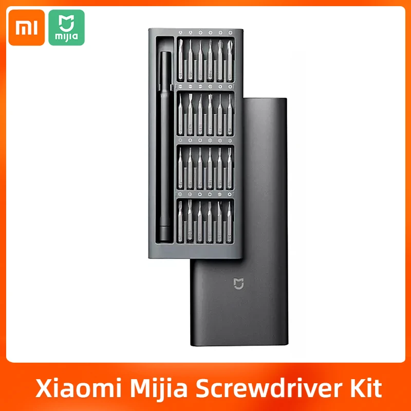 Набор отверток Xiaomi Mijia комплект из 24 магнитных насадок с алюминиевой коробкой |