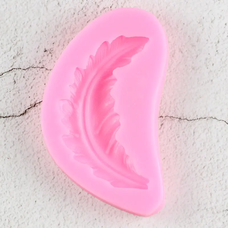 Силиконовые формы в виде листьев прокрутки сделай сам перо украшение для торта