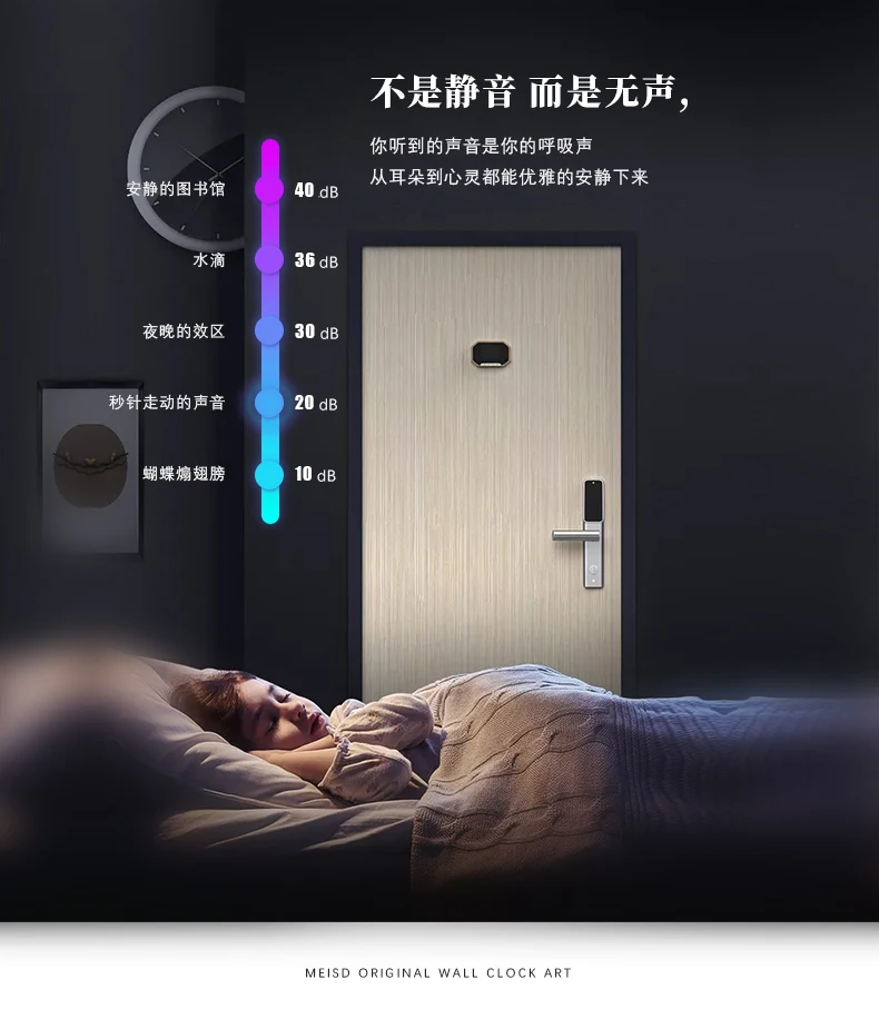 MEISD Традиционный китайский стиль Ruyi Узел Swingable настенные часы современный дизайн Красный Черный Висячие часы гостиная