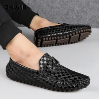 size 37 48 men genuine leather shoes luxury brand loafers men lightweight comfortable moccasin soft slip on mens shoes casual