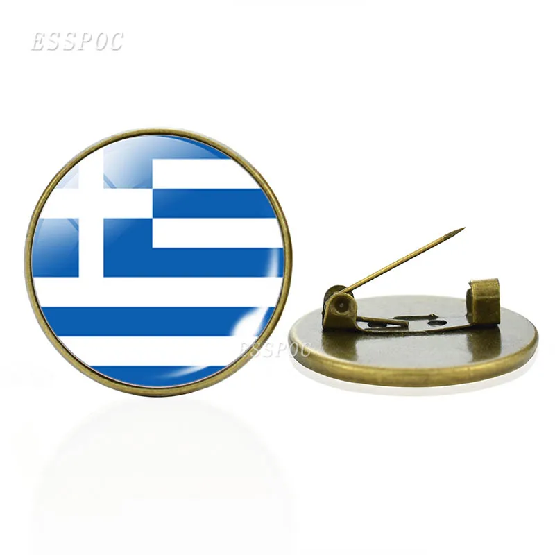 Латунная брошь с Европейским флагом заколка для стран Германии Франции