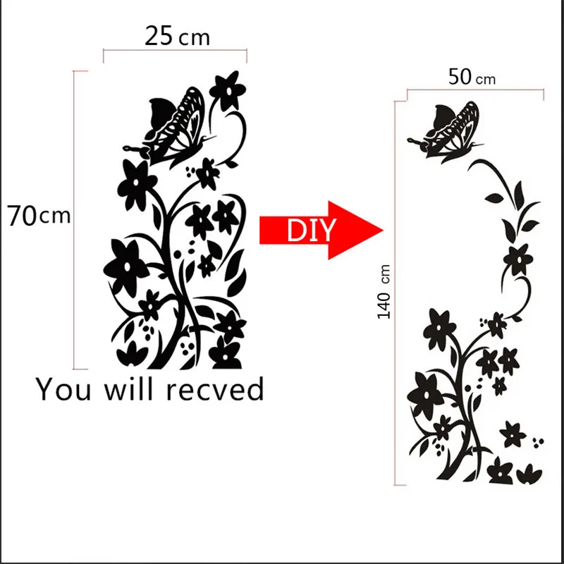 Высокое качество креативная черная наклейка на холодильник с изображением
