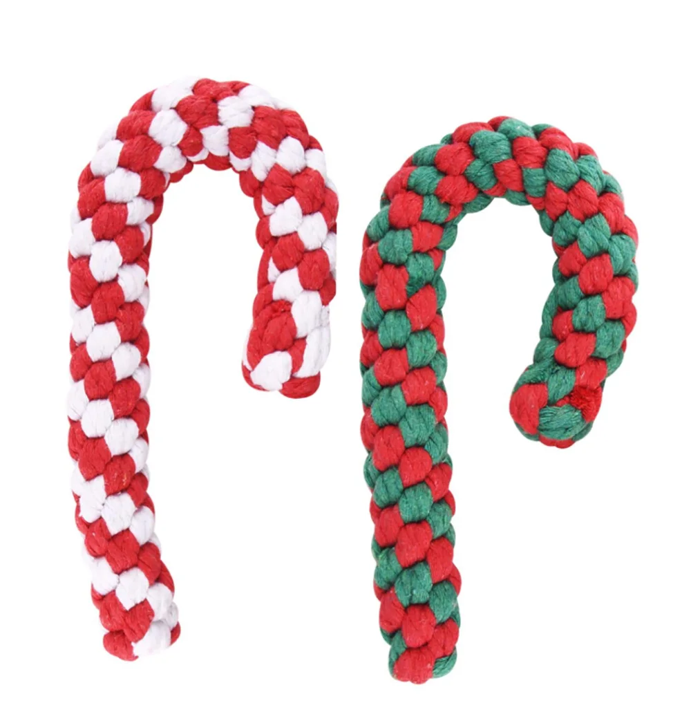 Игрушка из веревки для собак карамельный тростниковый канат игрушка чулок