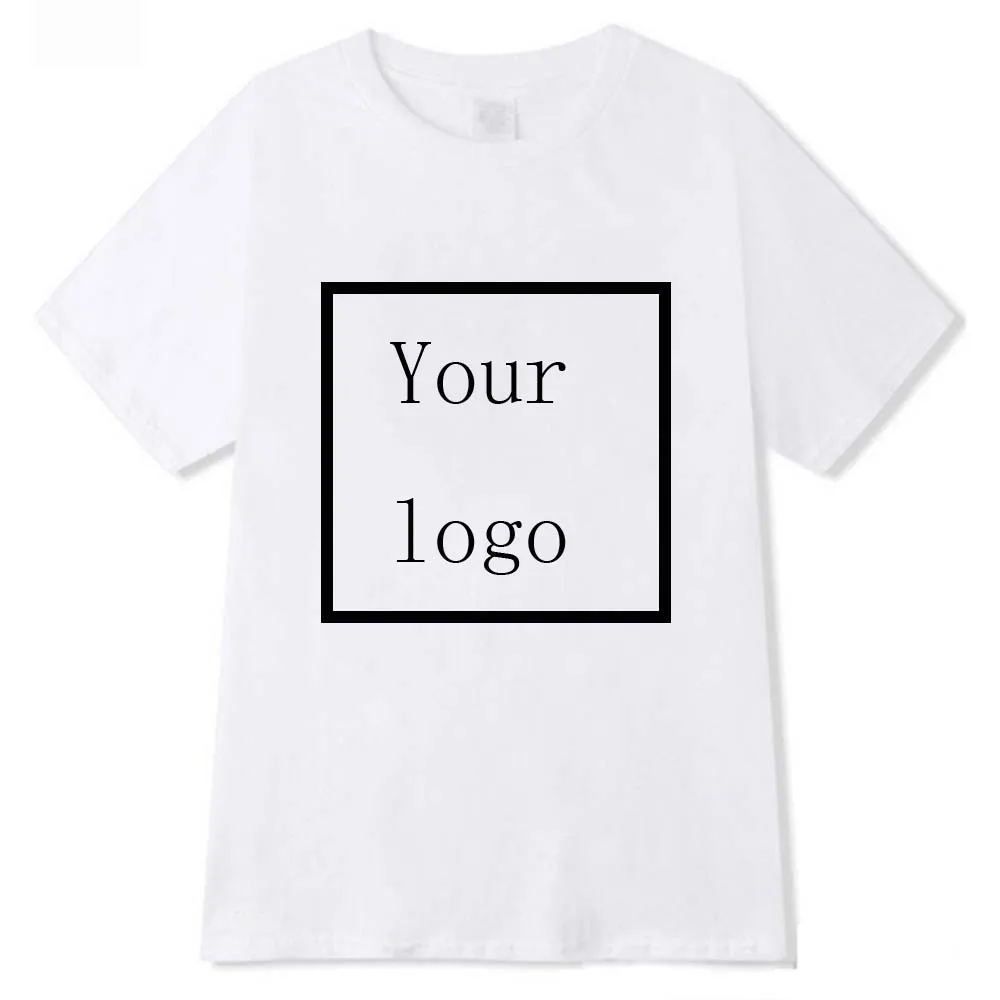 Nuova maglietta personalizzata fai da te Logo immagine stampa abbigliamento personalizzato T-Shirt Casual taglia Xs-4Xl