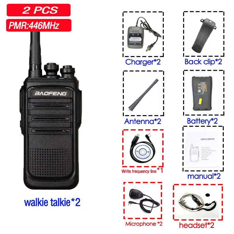 2pcsXME 2 шт. baofeng BF-N8 рации Портативная радиостанция UHF портативный Радиоприемник HF трансивер Civil walkie-talkie - Цвет: 2pcsXME