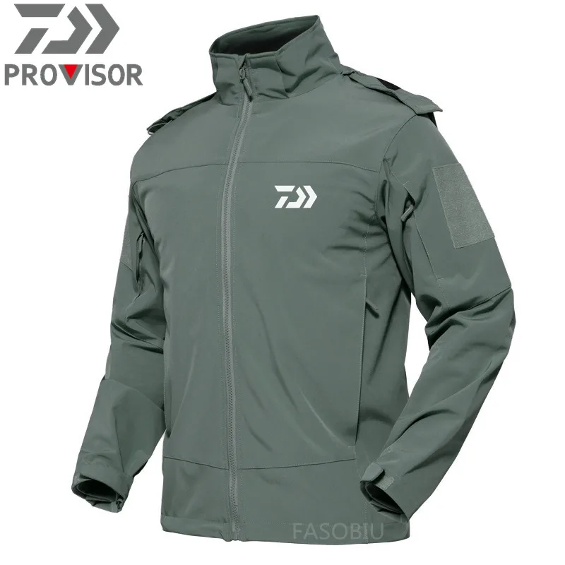 

Gamakatsu Daiwa Hoodie Velvet Fishing Clothing Waterproof Windproof Winter Fishing Clothes Camping Hunting Hiking Fishing Jacket