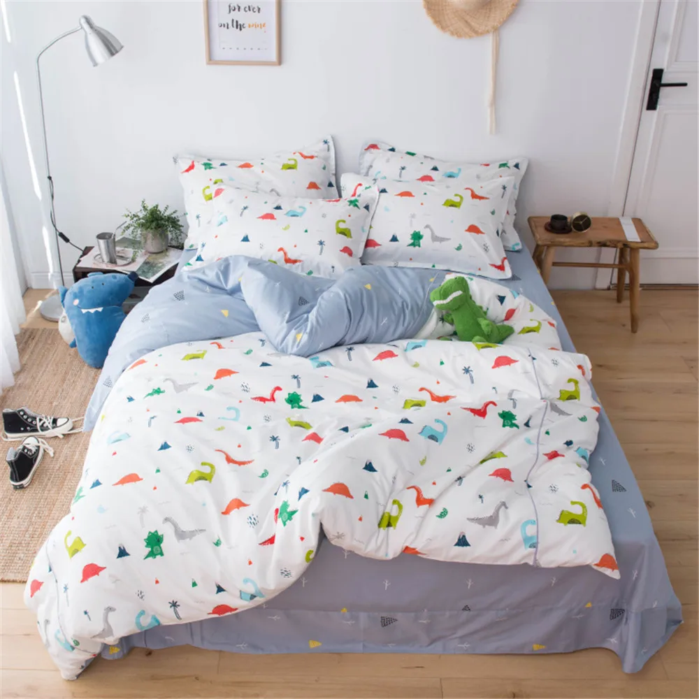 2019 красочные в виде динозавров из мультиков Постельное белье Роскошные