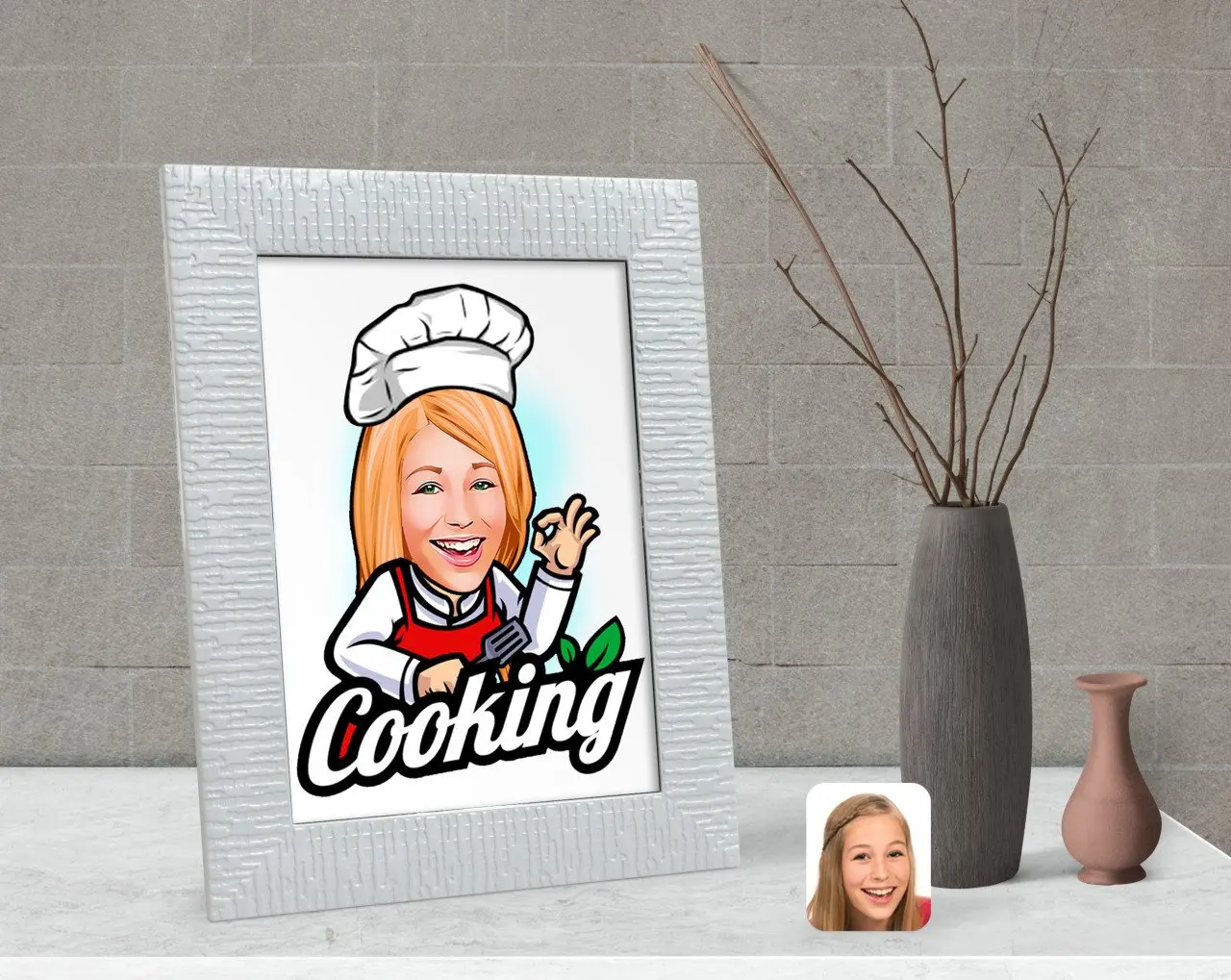 

Персонализированная карикатура шеф-повара e-14