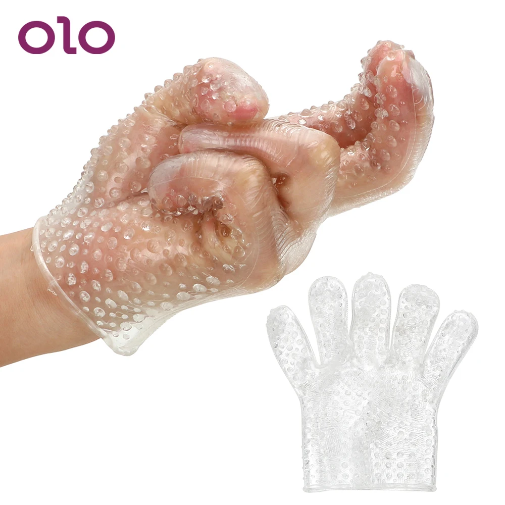 OLO перчатки для пальцев стимуляция живота флирт Вагина клитор массаж взрослые