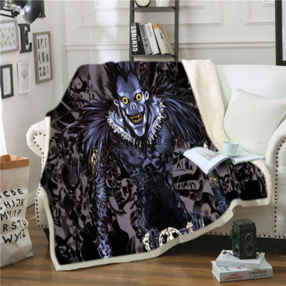 

Anime Blanket Death Note Printed Wearable Blanket For Adults Child Full Size Winter Lamb Wool Blankets for Beds Home