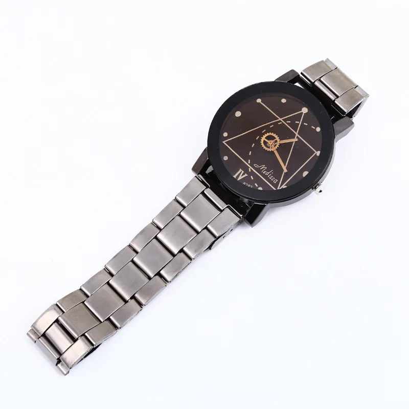 

Fashion Korean Style Couple Watches Unisex Geometric Pattern Quartz Watch luxury