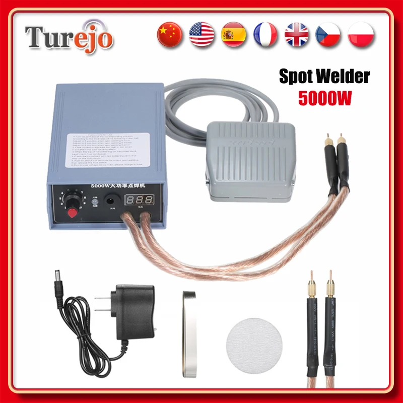 Ручной точечный сварочный аппарат портативный для точечной сварки 5000 Вт
