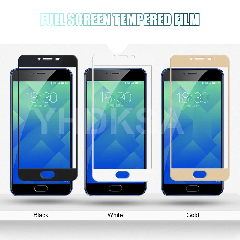 9D полное покрытие из закаленного стекла для Meizu M8 Lite M8 M6 M5 Note M6S M6T M5S M5C V8 Pro Защитная пленка для экрана