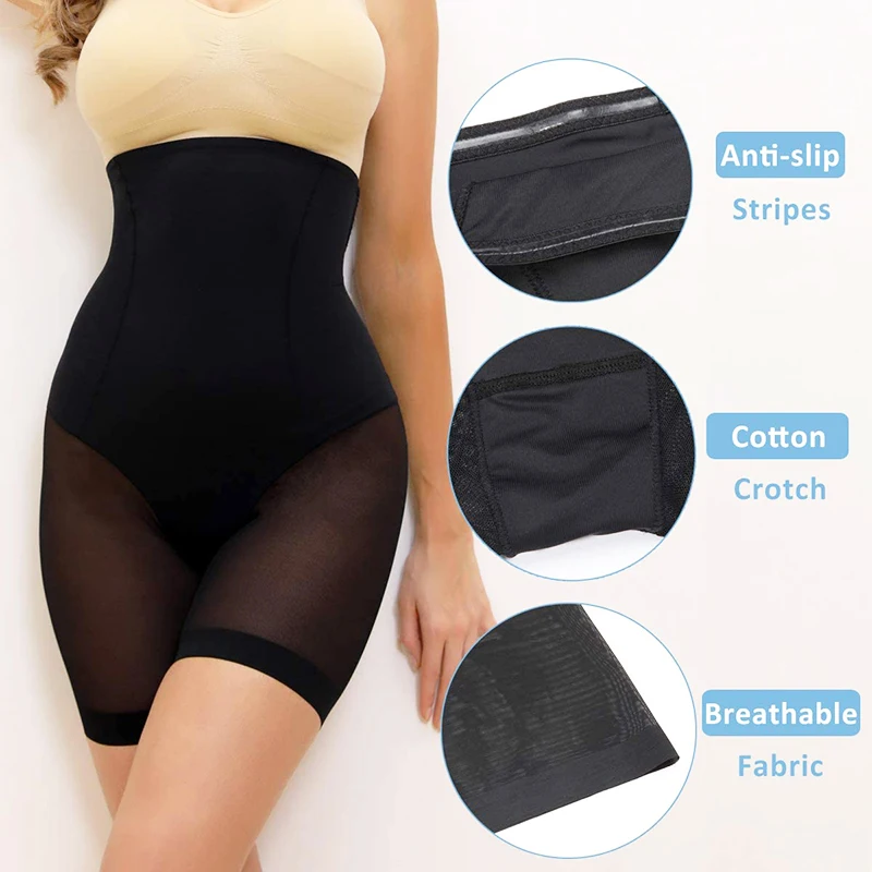 Женские Бесшовные Корректирующие шорты для талии утягивающие живот с высокой