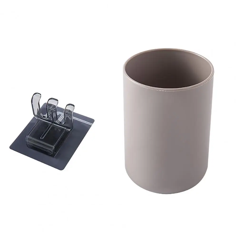 

Toothbrush Holder Creative Wall Mounted With Cup Bathroom Waterproof Dust-proof Tooth Brush Holder Bathroom Organizer