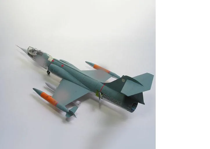3D бумажная модель звездного истребителя 1:33 F104G игрушка сделай сам | Игрушки и