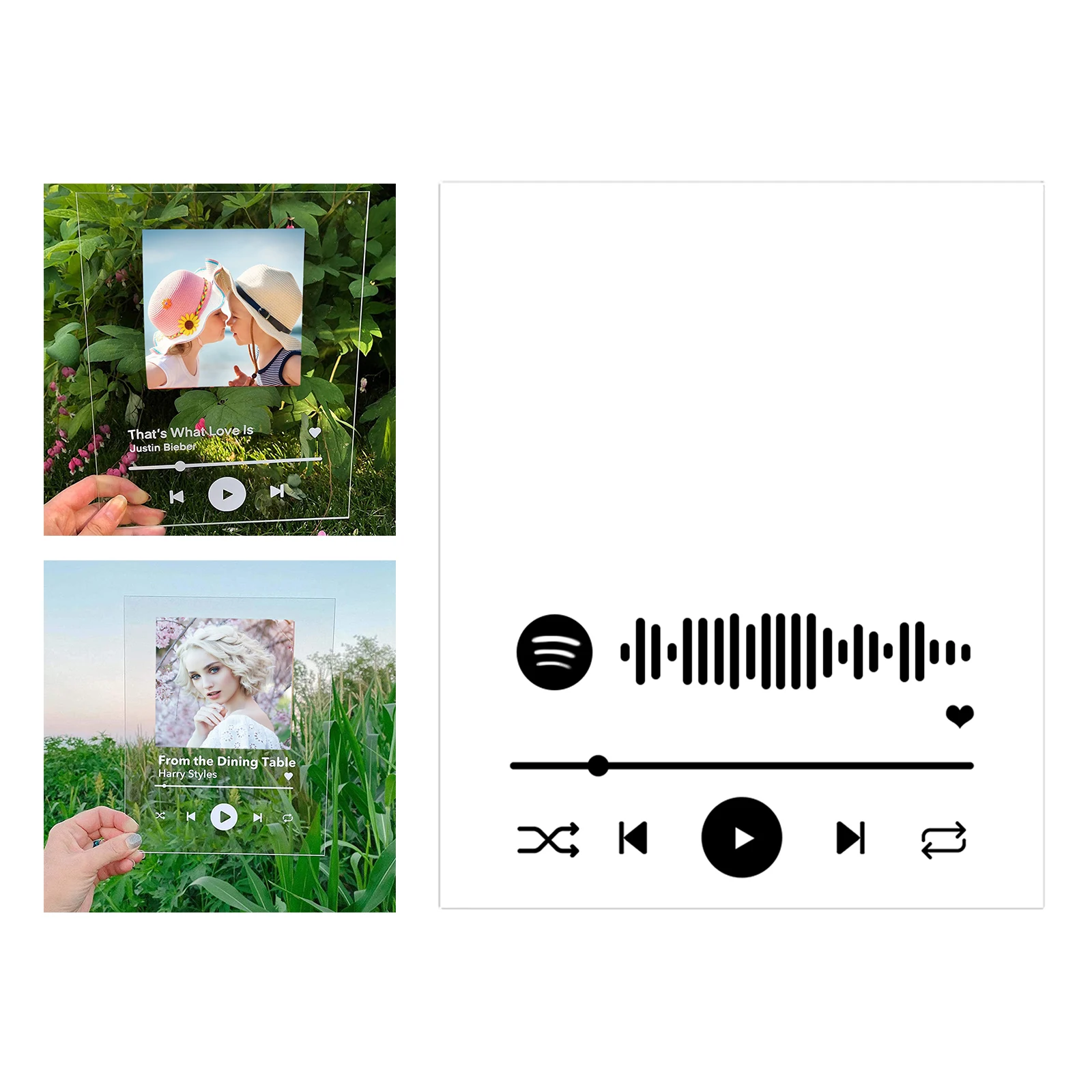 Пользовательский Spotify код акриловая музыкальная доска персональный фото стиль