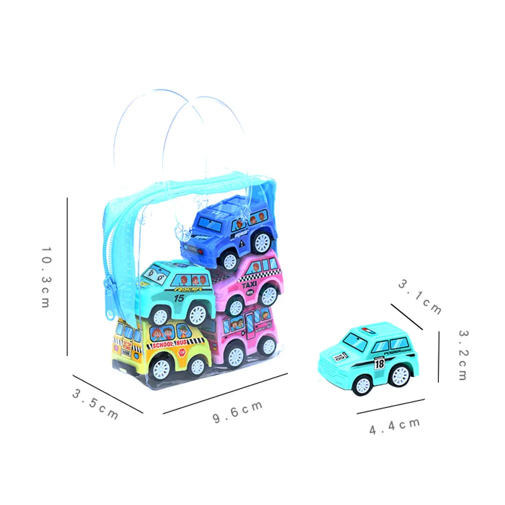 Children Simulate Educational Trailer Toy Inertia Truck Kids Race Car Set 6PCS мебель для кукол игрушки Boys Girl#E30 |