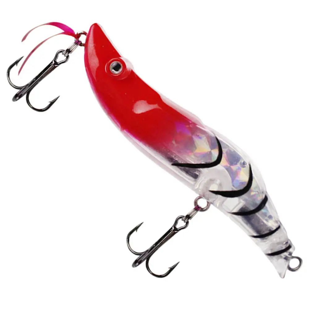 

Artificial Shrimp Fishing Lure 8cm 14g 3D Eyes Bass Bait Freshwater Squid Jigs Fishing Lures