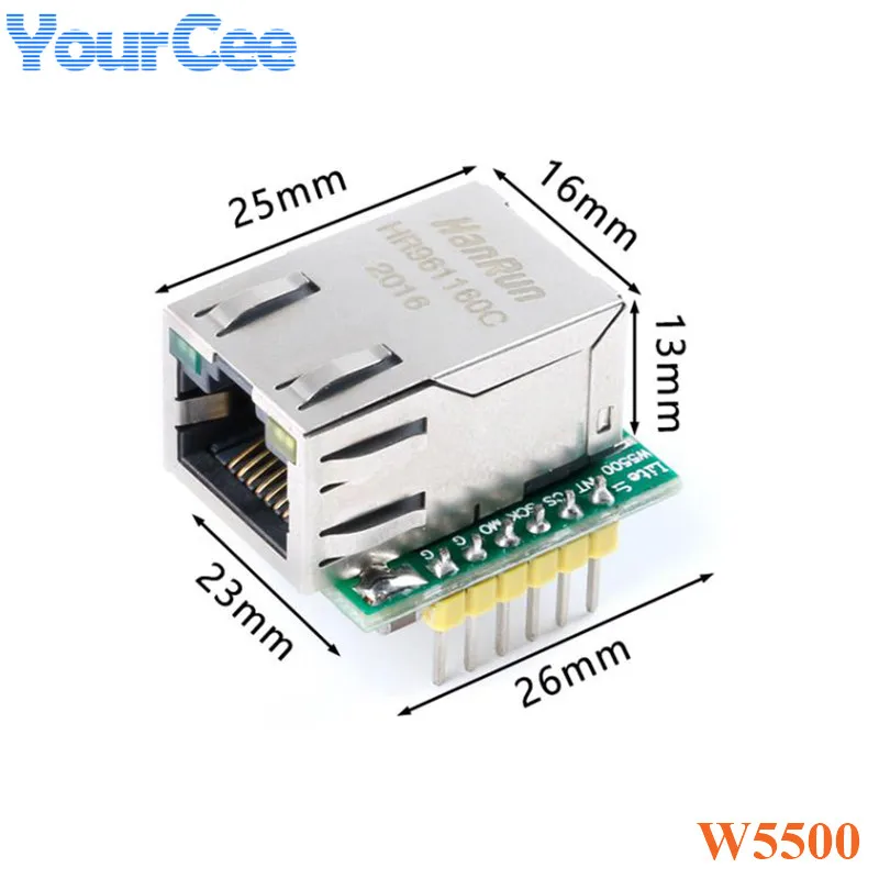 Плата преобразователя SPI в LAN Ethernet USR ES1 W5500 модуль TCP IP 51 STM32 микроконтроллер WIZ820io RC5
